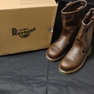 Dr. Martens Men's Icon 2295 Steel Toe Heavy Industrial Boots, Tan Greenland